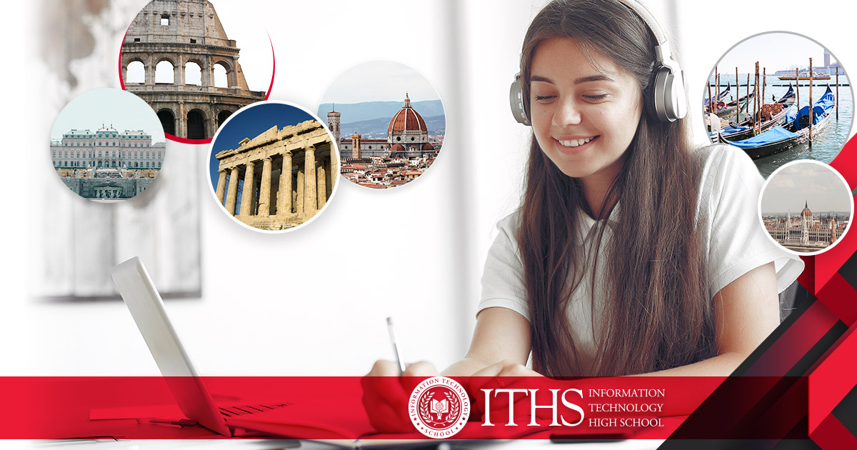 iths-ucenica-sa-slusalicama Učenica ITHS-a na virtuelnoj ekskurziji