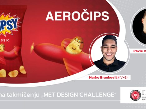 Pobednici takmičenja "MET DESIGN CHALLENGE" Marko Branković i Pavle Vasiljević