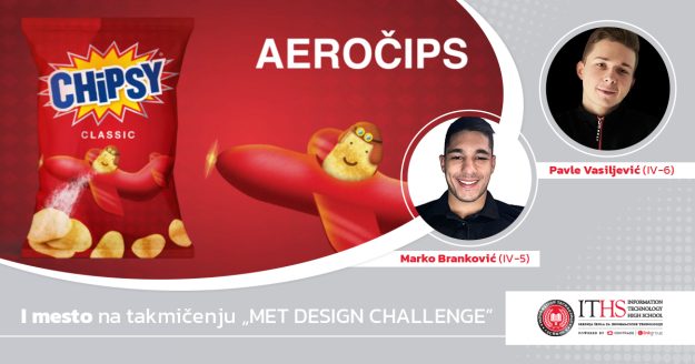 Pobednici takmičenja "MET DESIGN CHALLENGE" Marko Branković i Pavle Vasiljević