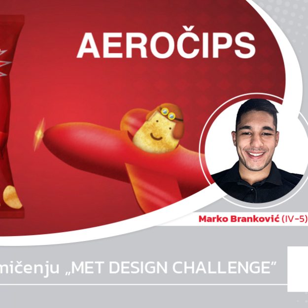 Pobednici takmičenja "MET DESIGN CHALLENGE" Marko Branković i Pavle Vasiljević